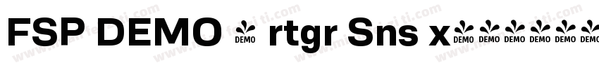 FSP DEMO - rtgr Sns x字体转换